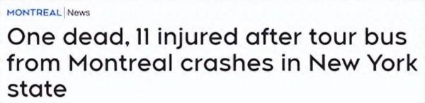 蒙城旅游大巴严重翻车事故已致1死11伤！魁省学生下周重返课堂插图